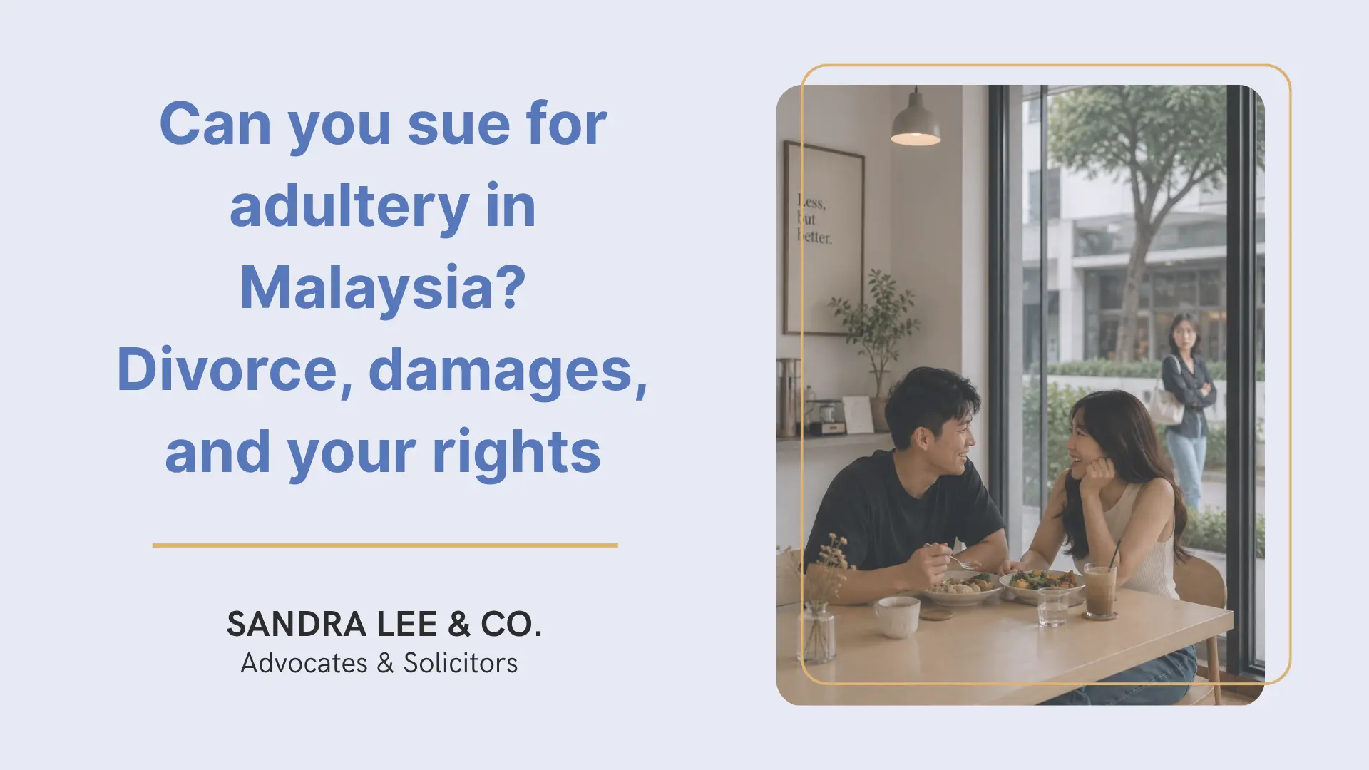 Can you sue for adultery in Malaysia